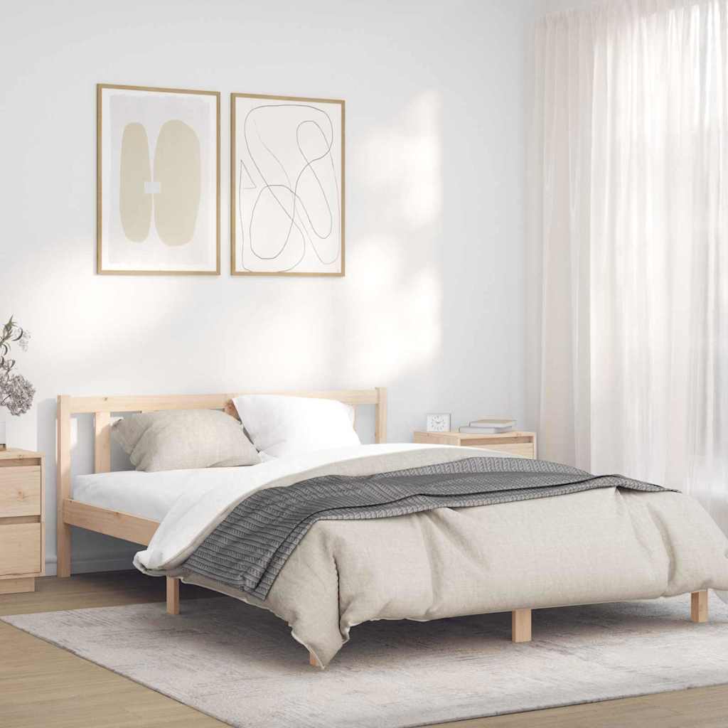 Sengestamme Naturlig 152 x 203 cm Massiv furu