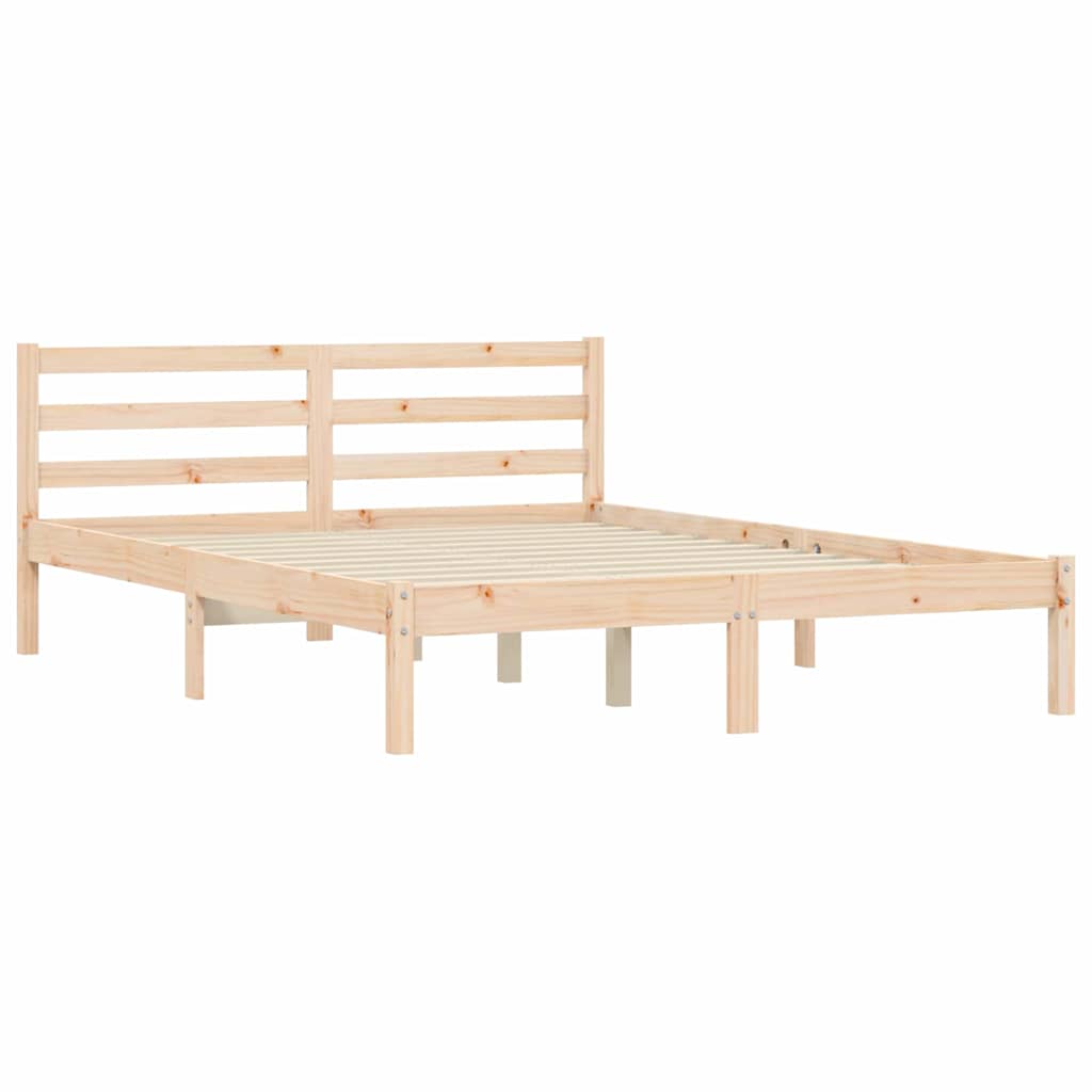 Sengestamme Naturlig 208,5 x 157,5 x 69,5 cm Massiv furu