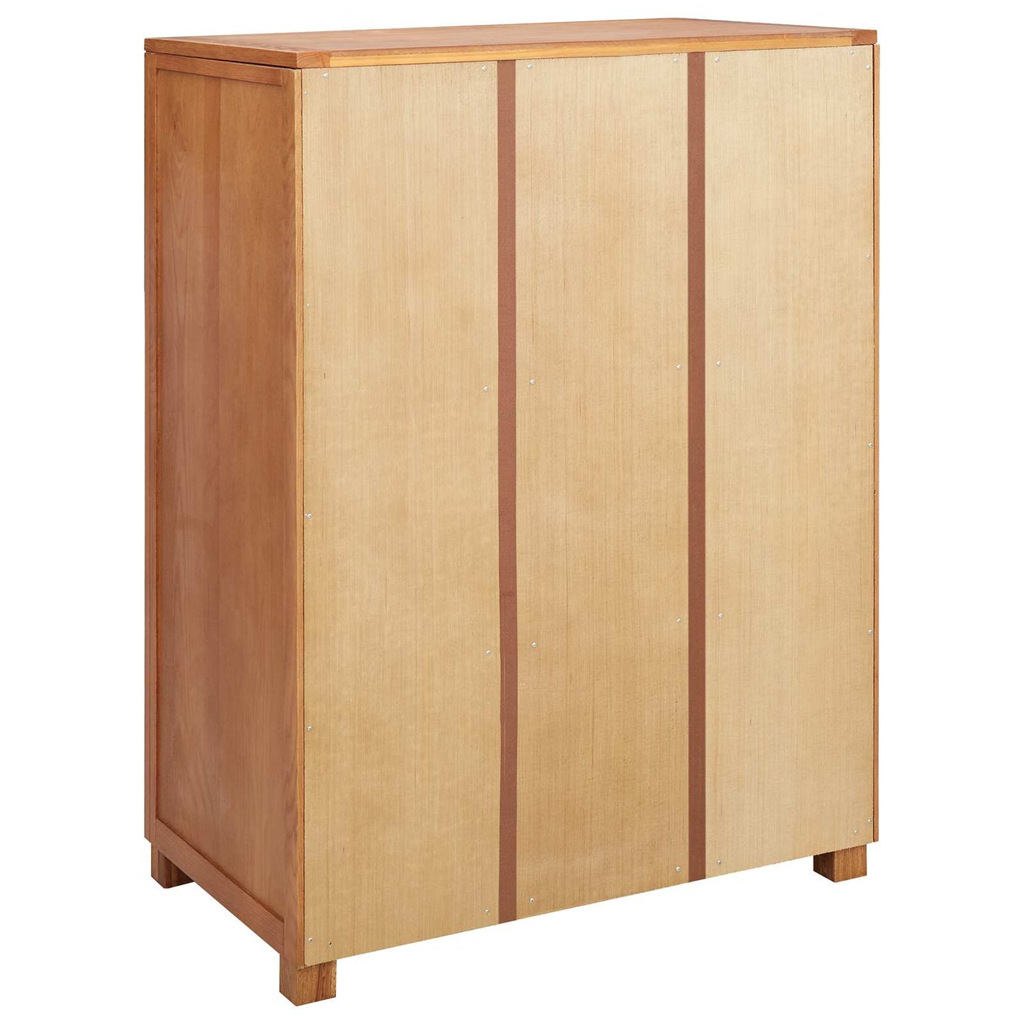 Garderobeskap med lagring Brun 80 x 50 x 115 cm Massivt Eiketre