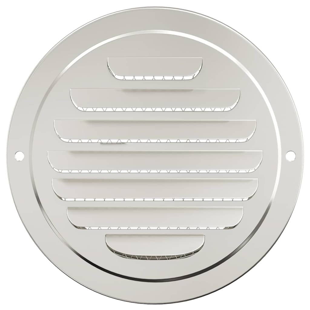 Luftventildeksler 4 pcs sølv 125 mm Rustfritt Stål