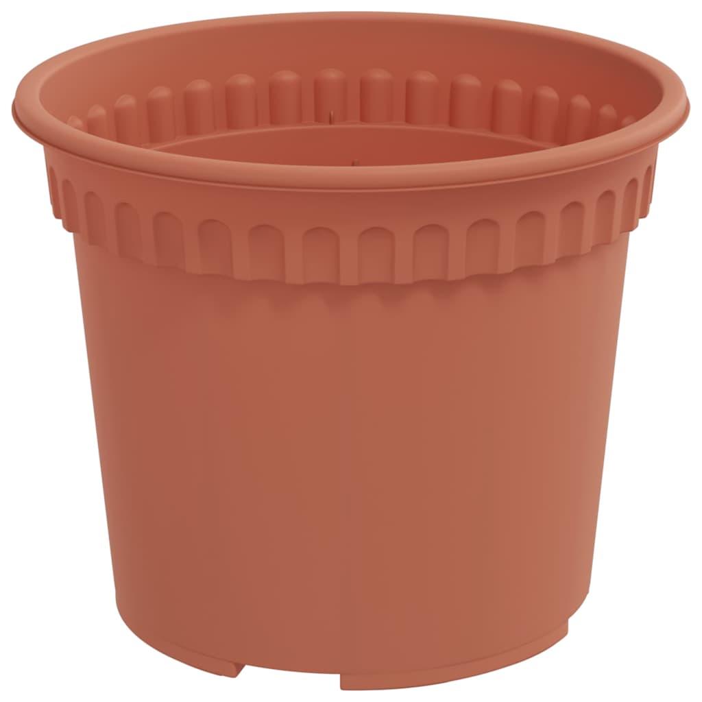 Rund Blomsterpotte 6 pcs Klinker Rød Ø 12,5 x 10 cm Plast