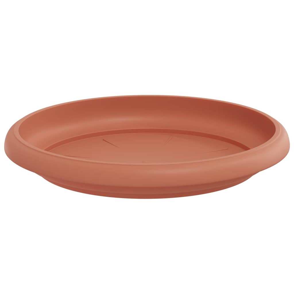 Rundt Blomsterbrett 6 pcs Klinker Rød Ø 14 x 2 cm Plast