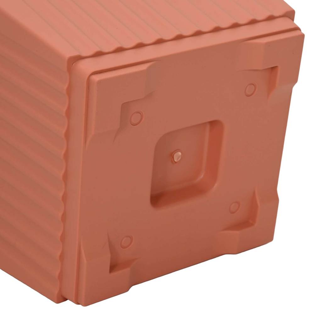 Firkantet Blomsterpotte 6 pcs Klinker Rød 43 x 43 x 33,5 cm