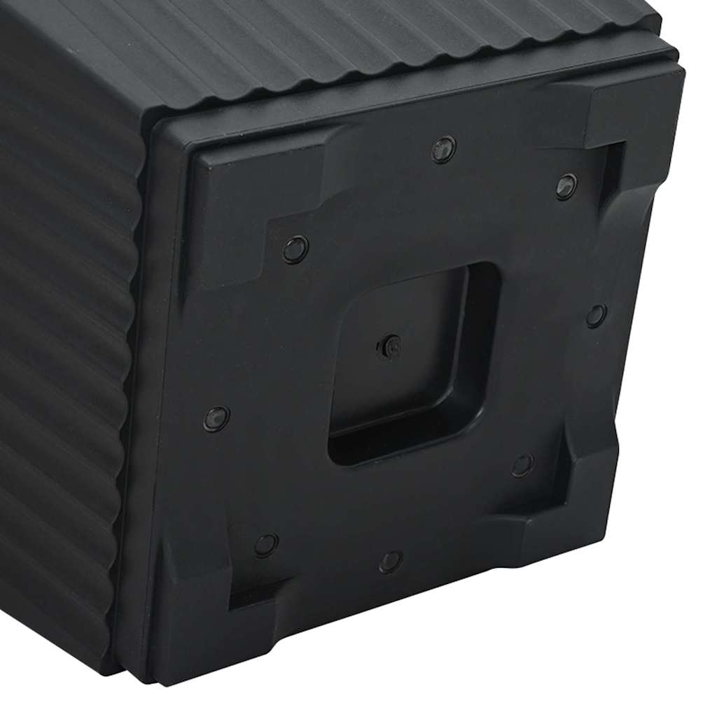 Firkantet Blomsterpotte 24 stk. Svart 33 x 33 x 26 cm Plast