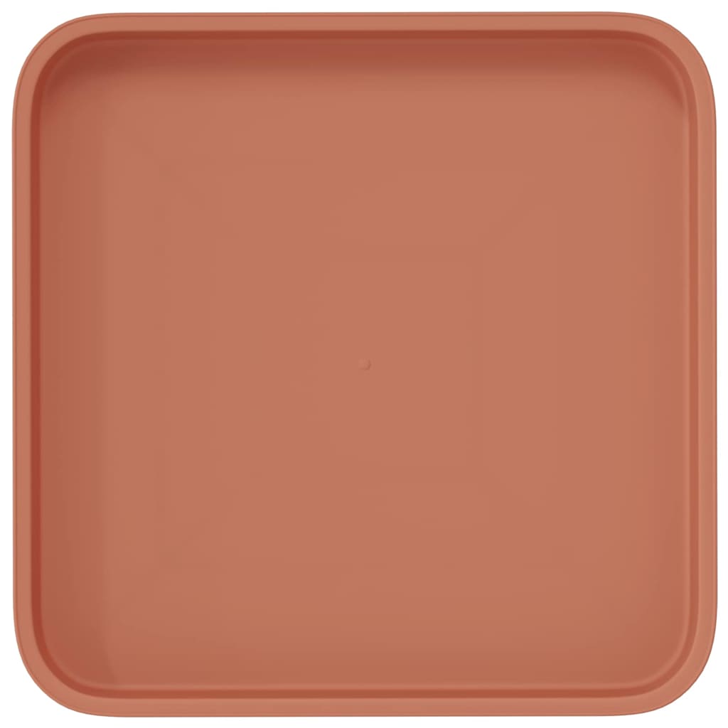 Firkantet Blomsterbrett 24 pcs Klinker Rød 21 x 21 x 2 cm Plast