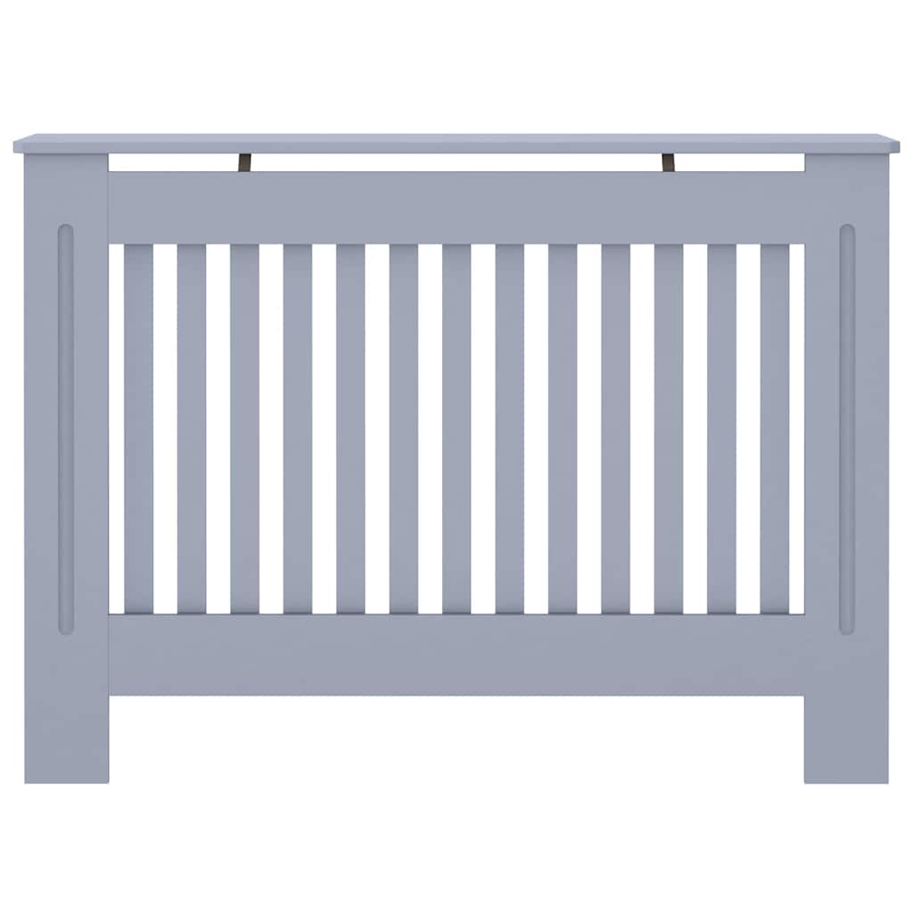 Radiator Deksel 2 pcs Grå 112 x 19 x 81,5 cm Konstruert tre