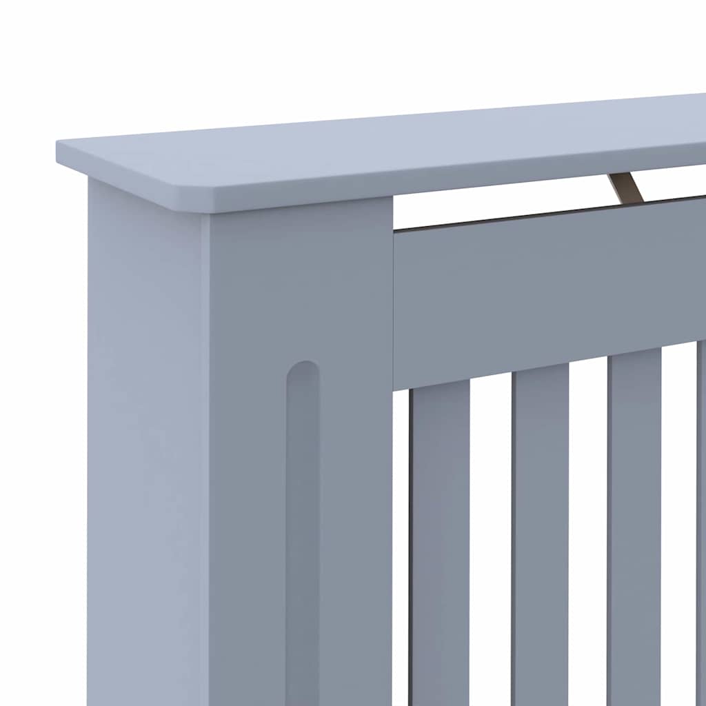 Radiator Deksel 2 pcs Grå 152 x 19 x 81,5 cm Konstruert tre