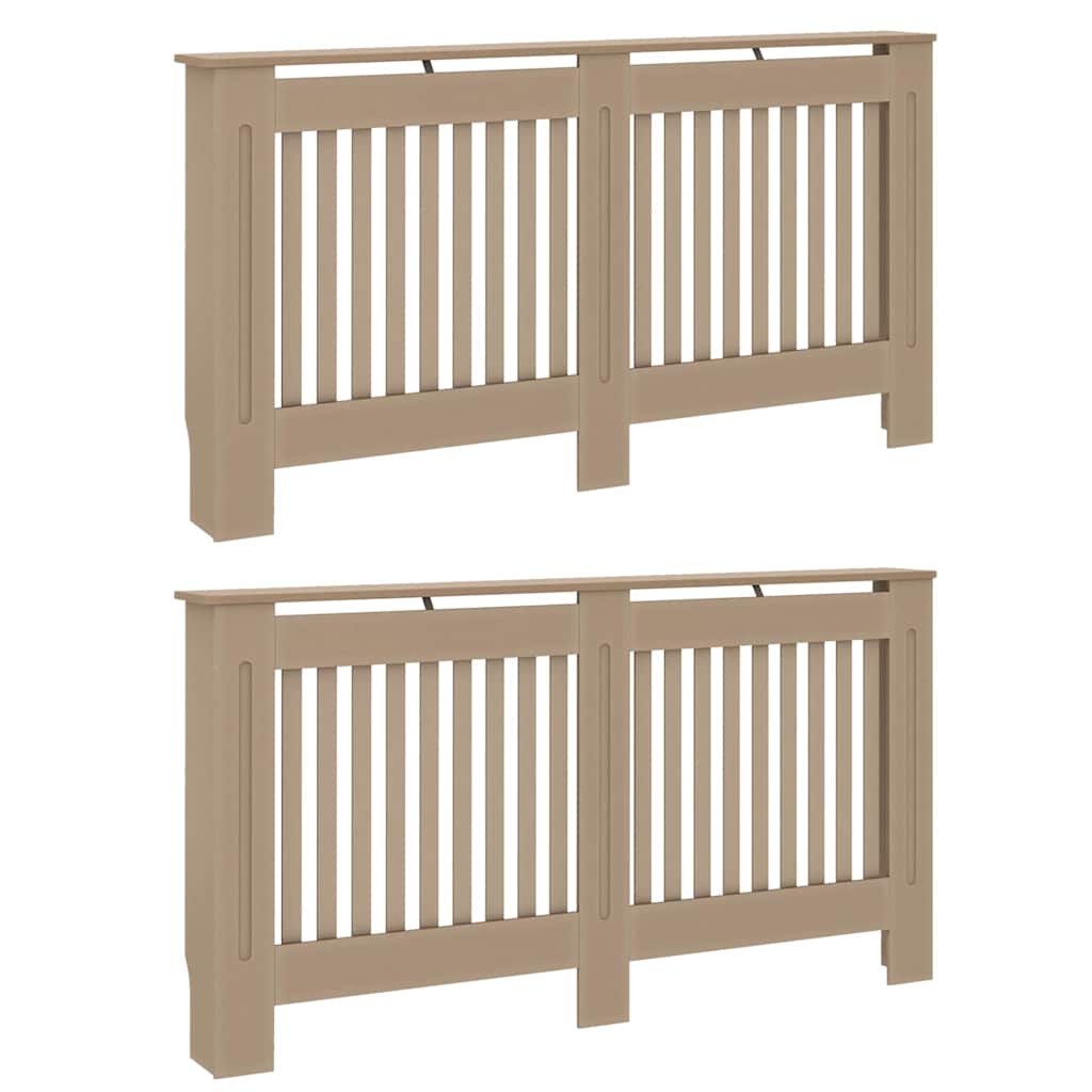 Radiator Deksel 2 pcs Sonoma eik 152 x 19 x 81,5cm