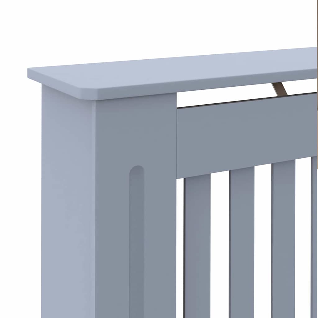 Radiator Deksel 2 pcs Grå 172 x 19 x 81,5 cm Konstruert tre