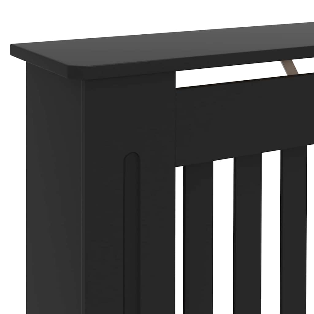 Radiator Deksel 2 pcs Svart 172 x 19 x 81,5 cm Konstruert tre