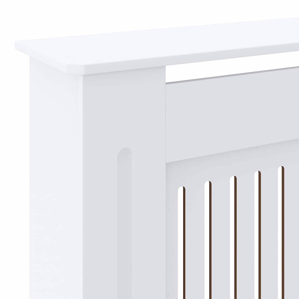 Radiator Deksel 2 pcs Hvit 205 x 20,5 x 81,5cm Konstruert tre