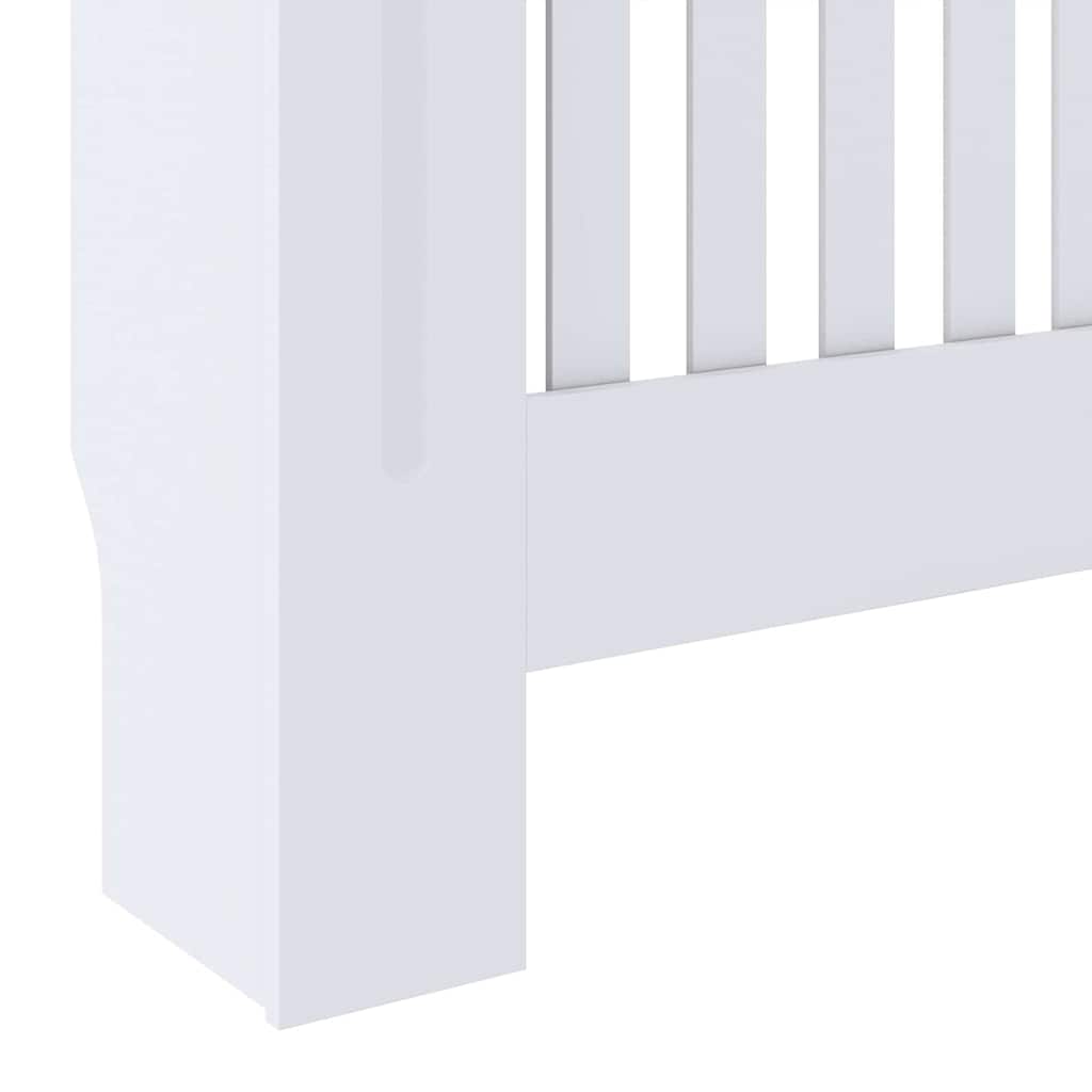 Radiator Deksel 2 pcs Hvit 78 x 19 x 81,5cm Konstruert tre