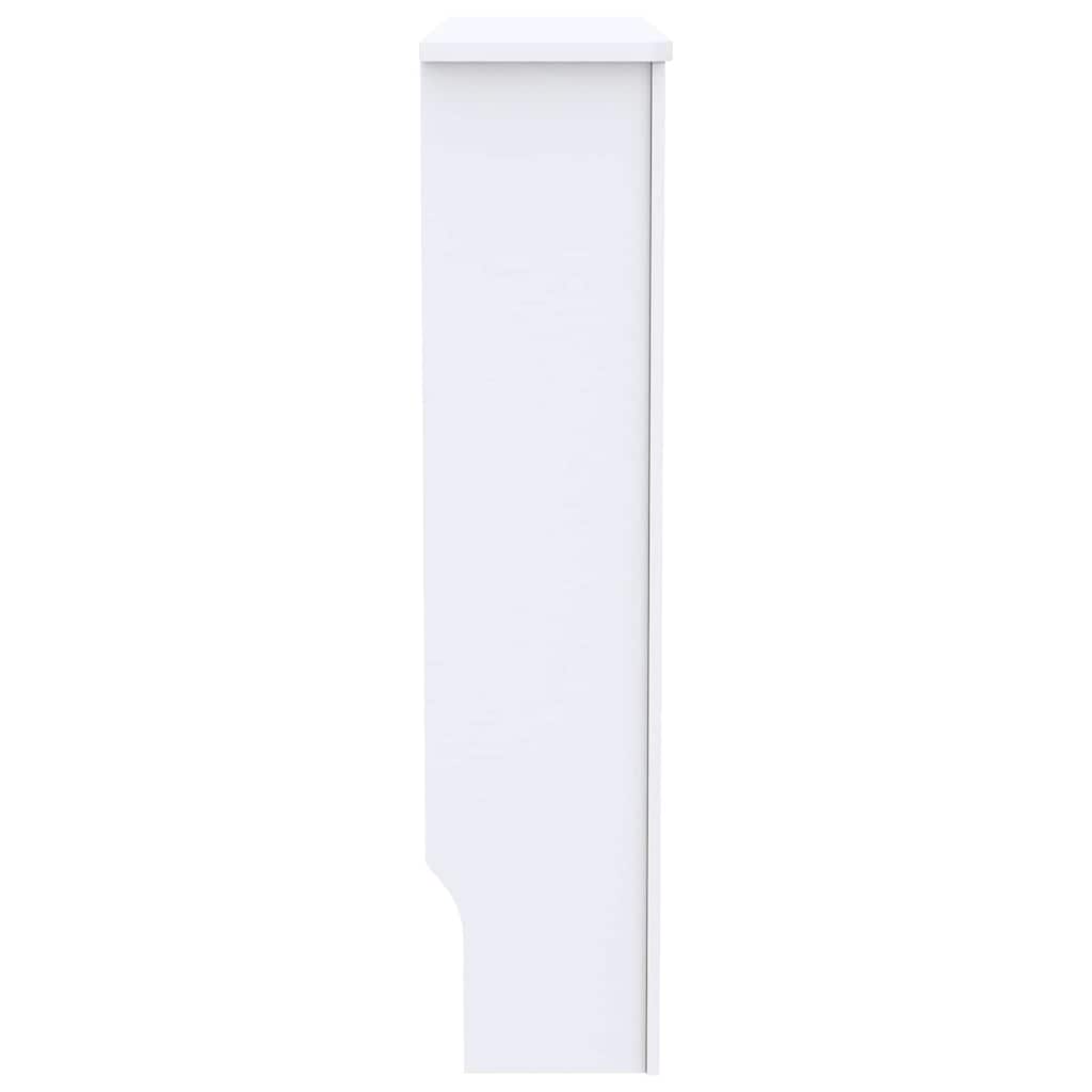 Radiator Deksel 2 pcs Hvit 78 x 19 x 81,5cm Konstruert tre