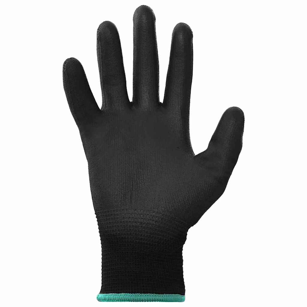 Arbeidshansker 12 pcs Svart 11 / XXL Polyester