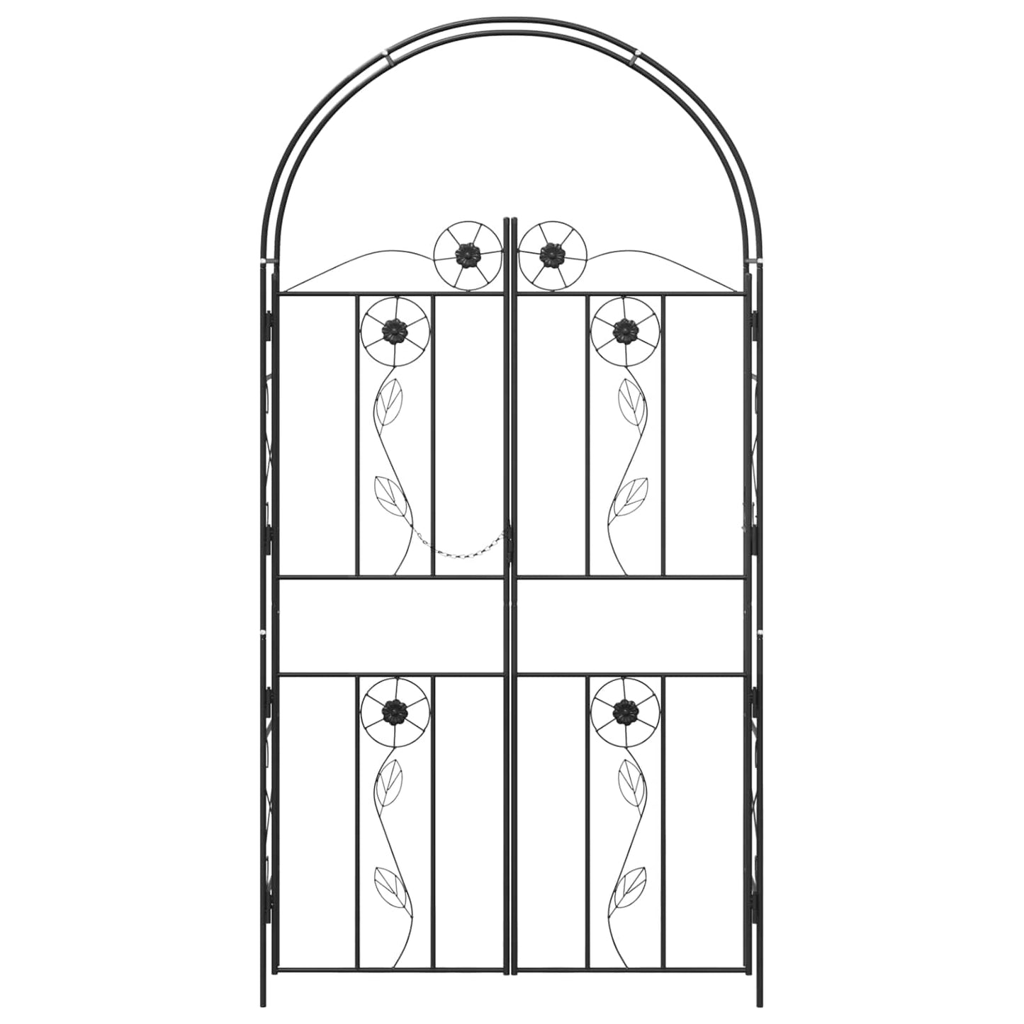 Hagebue Ensfarget Svart 115 x 37 x 226 cm