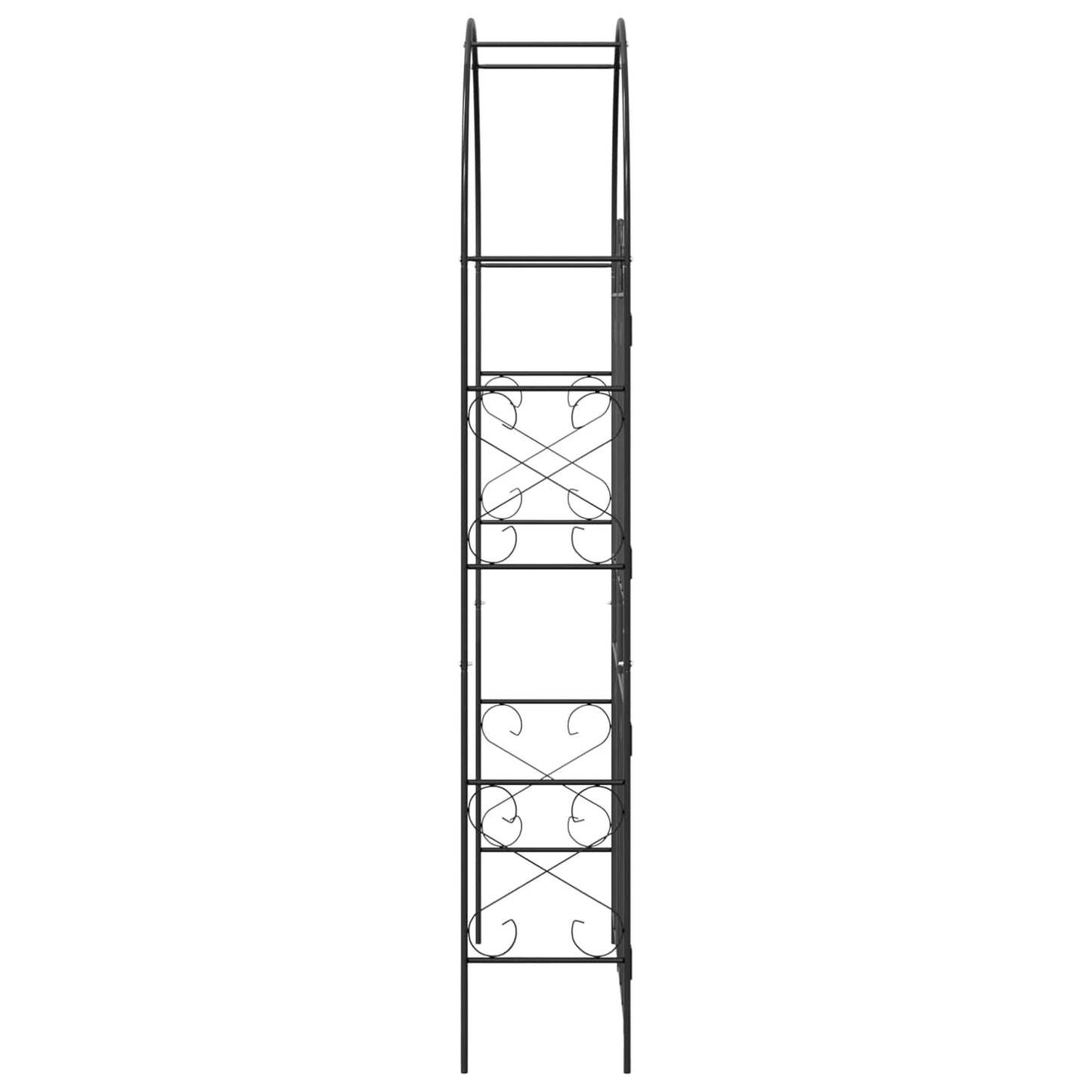 Hagebue Ensfarget Svart 115 x 37 x 226 cm