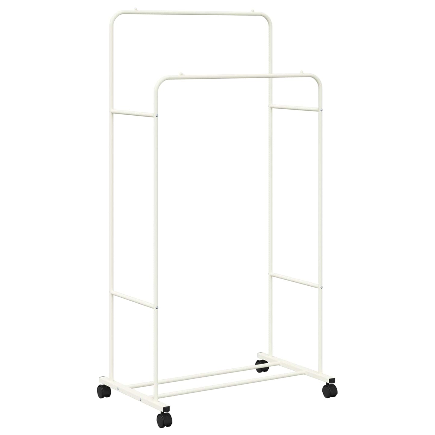 Klesstativ Ensfarget Hvit 80 x 53 x 156 cm