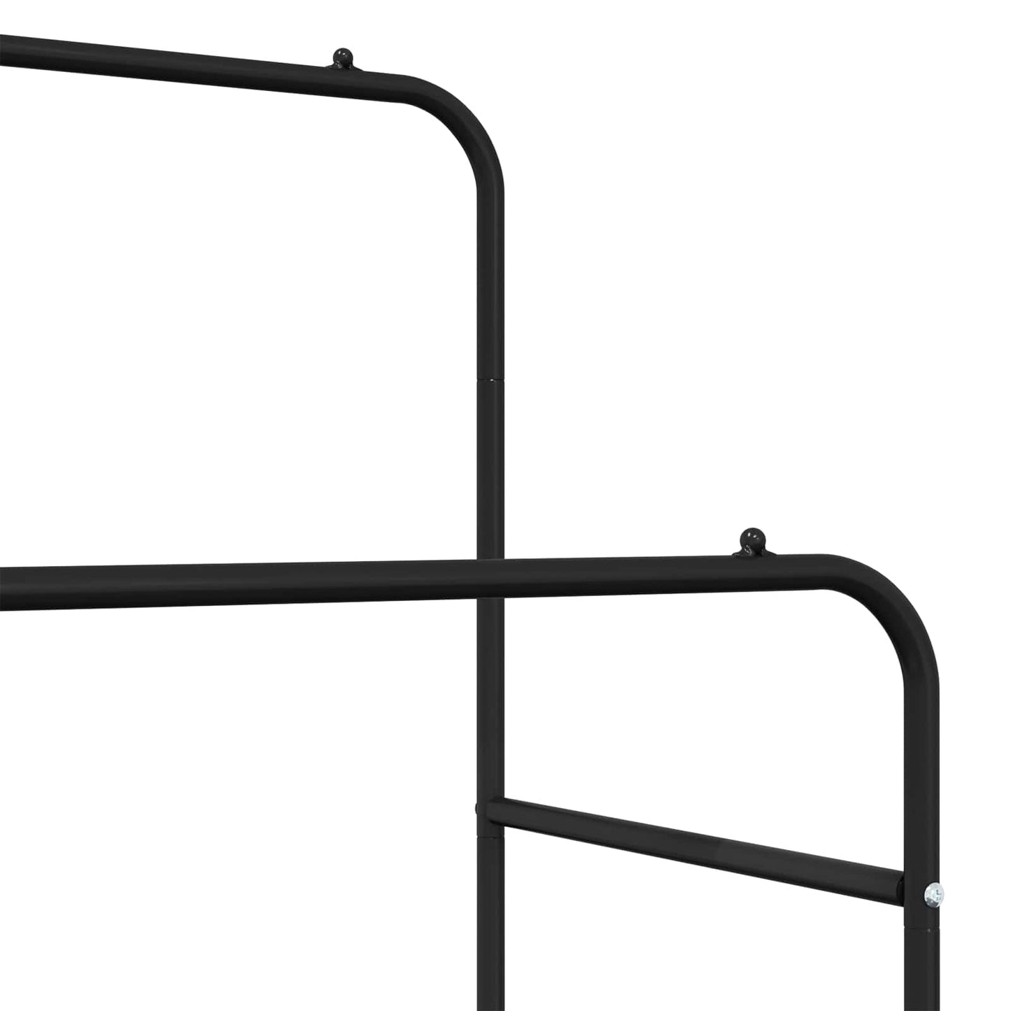 Klesstativ med hylle med hjul Svart 80 x 53 x 156 cm