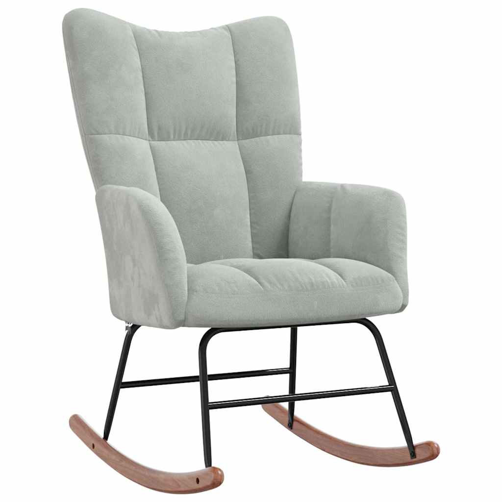 Gyngestol Lysegrå 78 x 61 x 98 cm Fløyel
