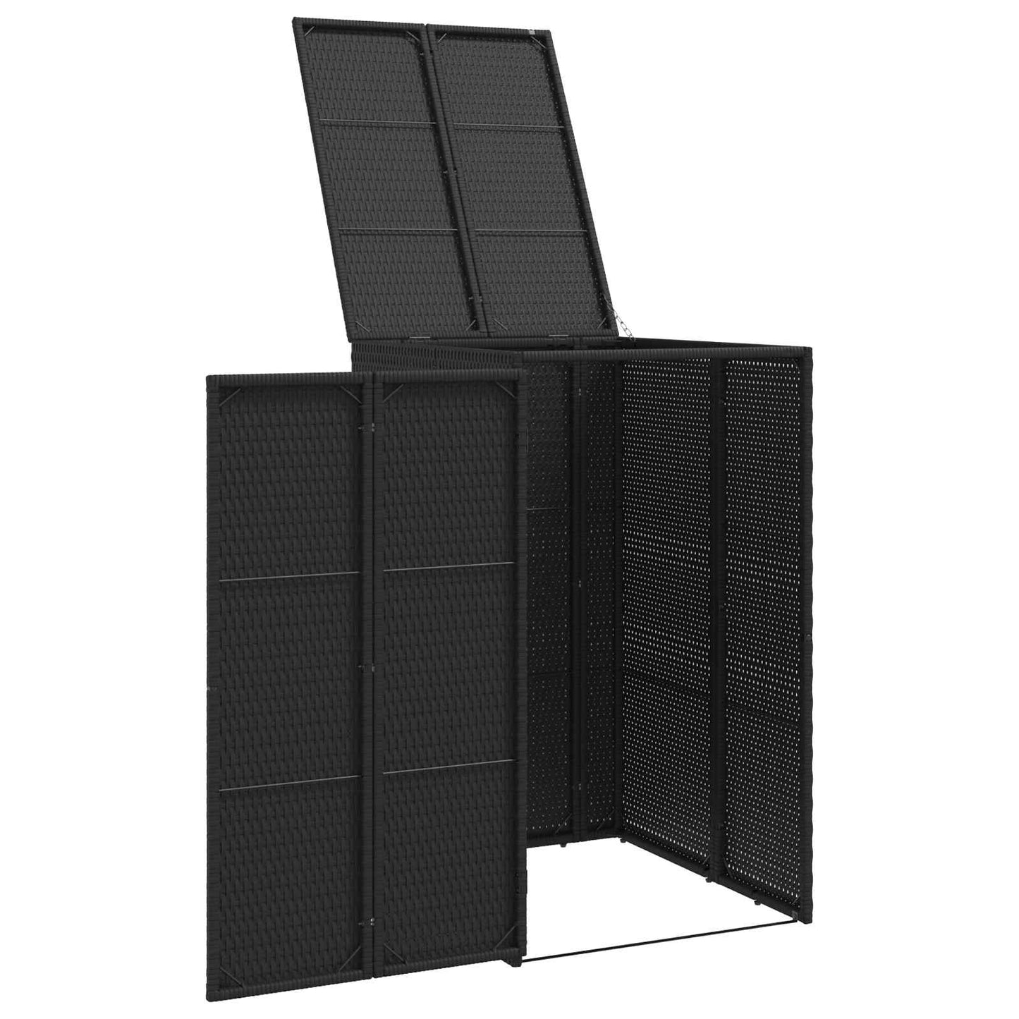 Søppelboks Svart 65 x 80 x 115 cm Polyethylen