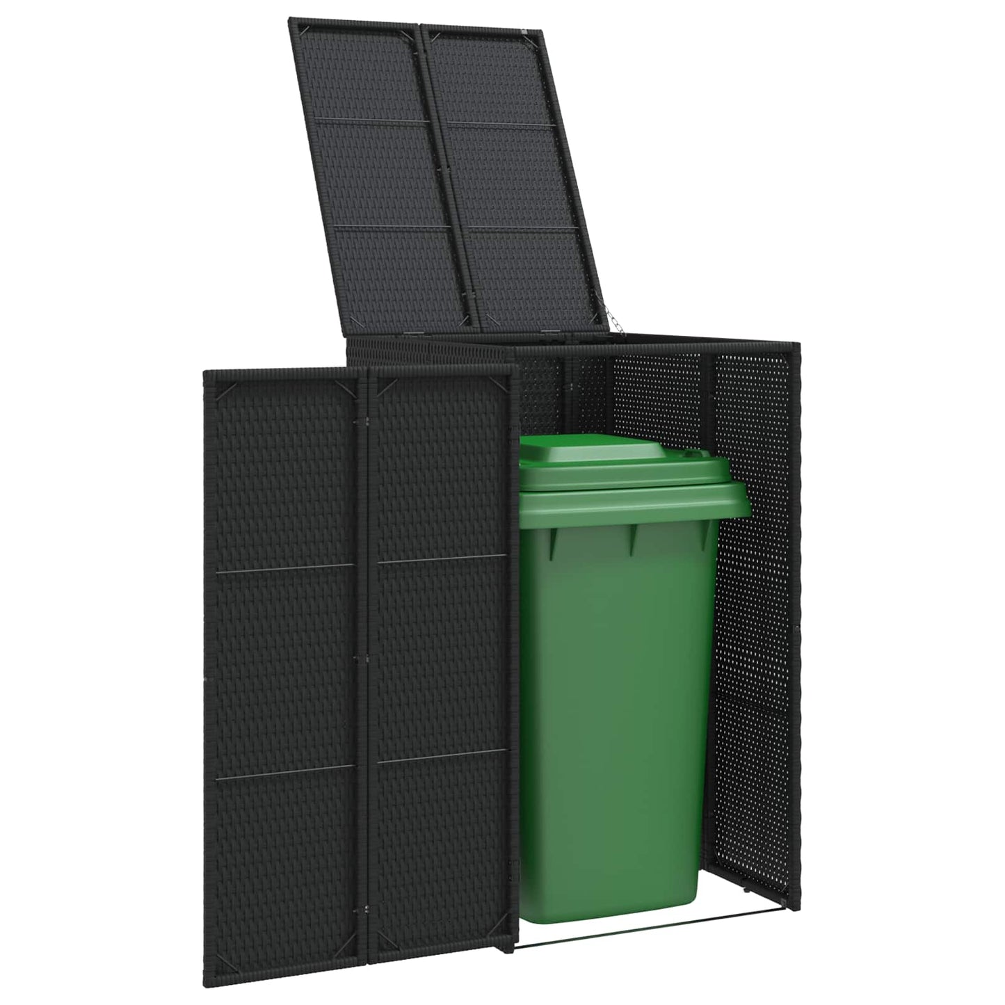 Søppelboks Svart 65 x 80 x 115 cm Polyethylen
