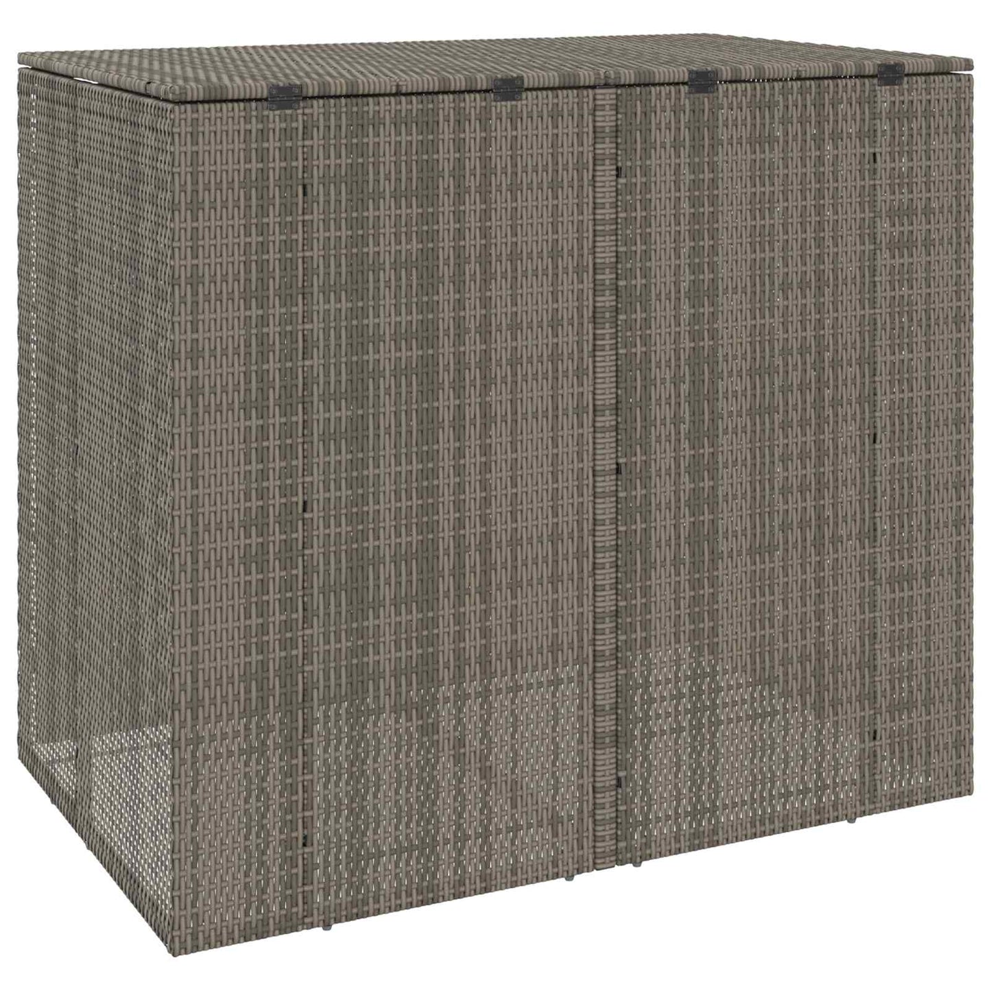 Søppelboks 2 pcs Grå 130 x 80 x 115 cm Polyethylen