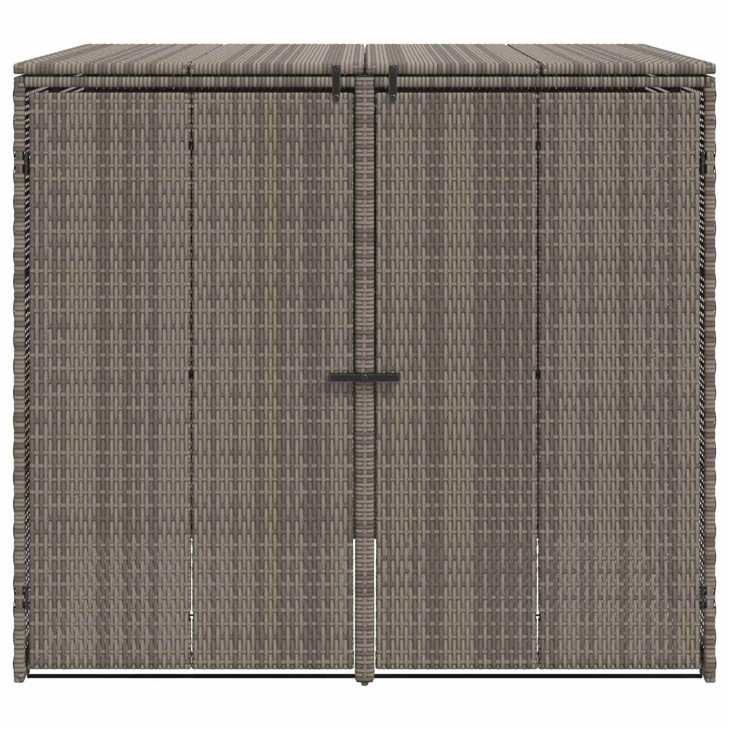 Søppelboks 2 pcs Grå 130 x 80 x 115 cm Polyethylen