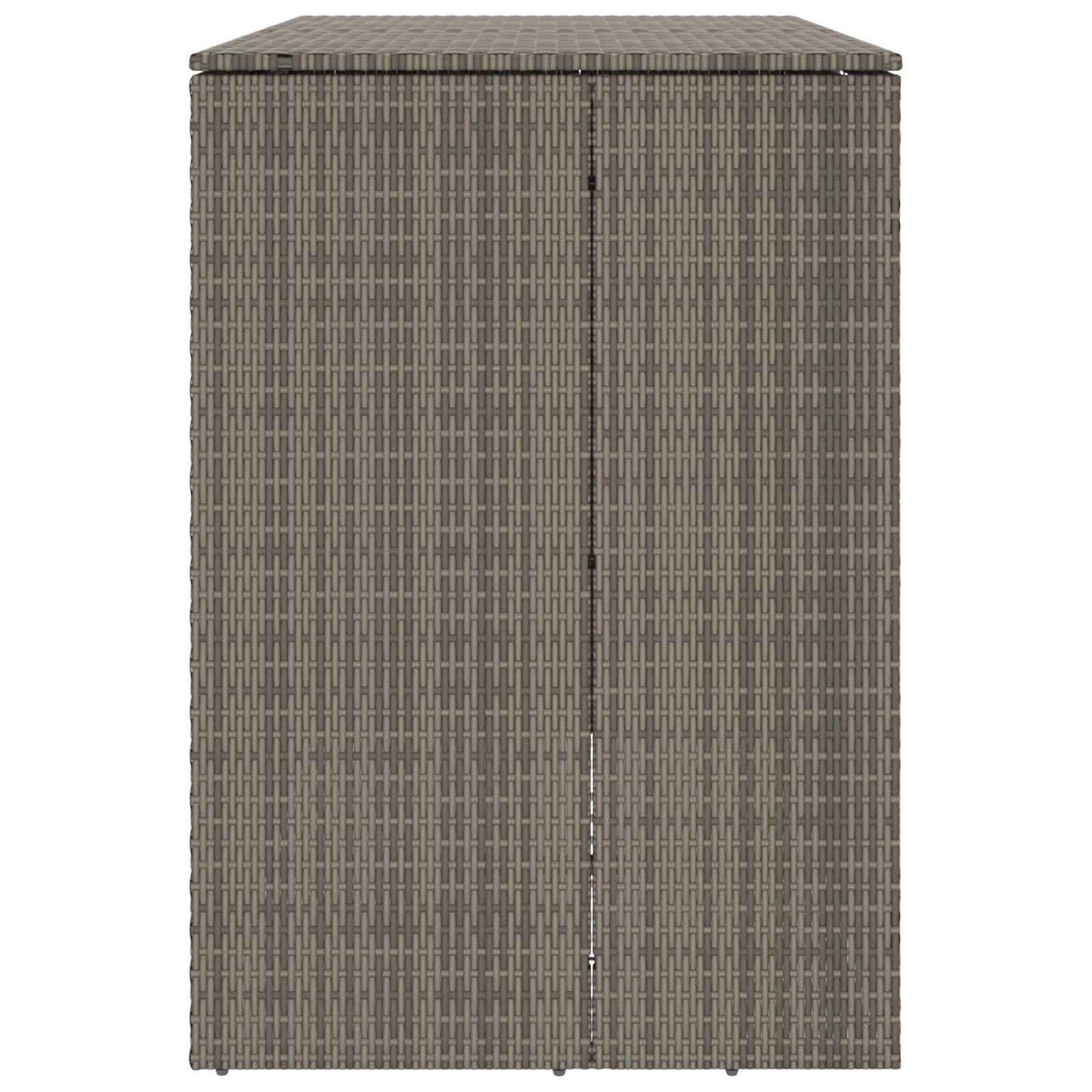 Søppelboks 2 pcs Grå 130 x 80 x 115 cm Polyethylen