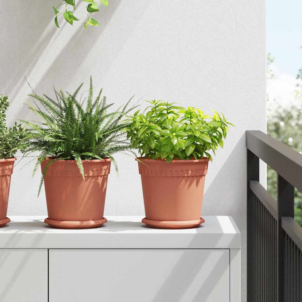 Plantepotter 6 pcs Klinker Rød Ø 19 x 16 cm Plast