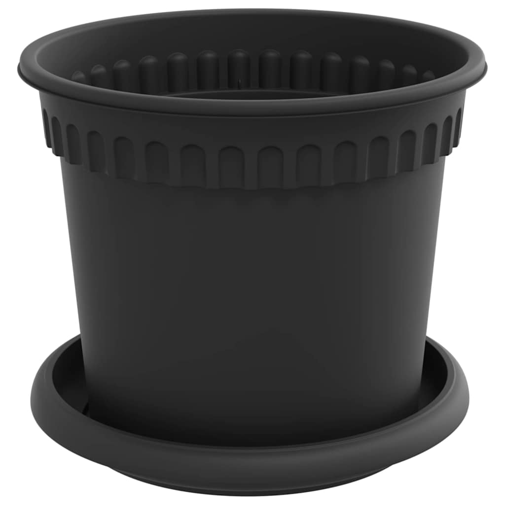 Plantepotter 6 pcs Svart Ø 15 x 12 cm Plast