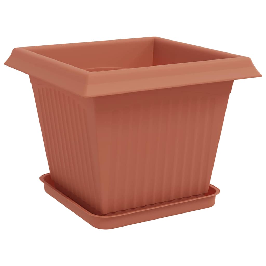 Plantepotter 6 pcs Klinker Rød 33 x 33 x 26 cm Plast