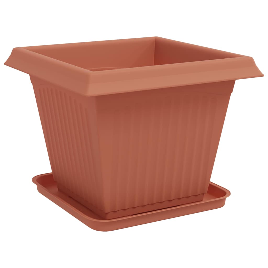 Plantepotter 6 pcs Klinker Rød 38 x 38 x 30 cm Plast