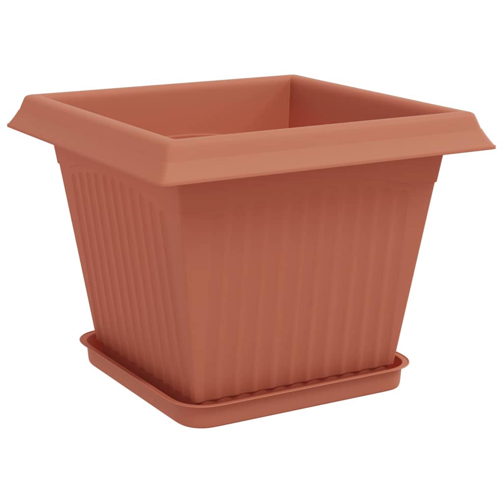 Plantepotter 24 pcs Klinker Rød 28,5 x 28,5 x 22 cm Plast