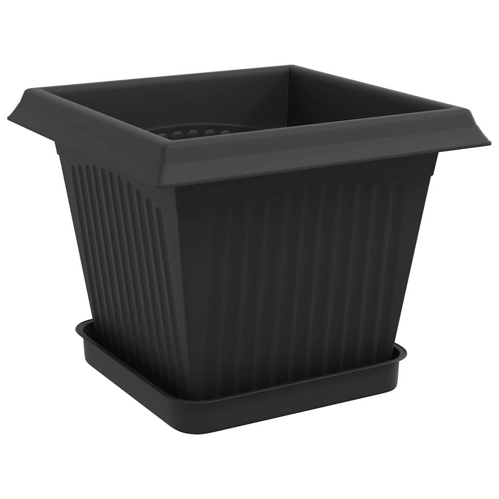 Plantepotter 24 pcs Svart 20 x 20 x 16 cm Plast