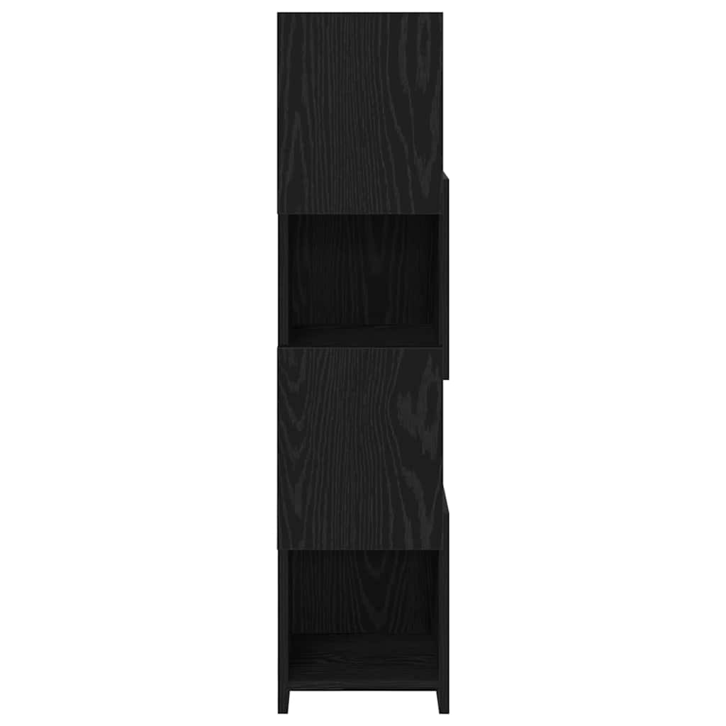 Hjørneskap Svart Eik 25,5x25x102cm Konstruert tre