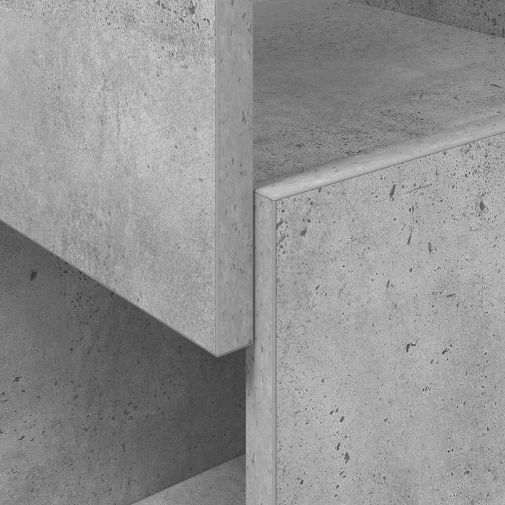 Hjørneskap Betonggrå 25,5x25x102cm Konstruert tre