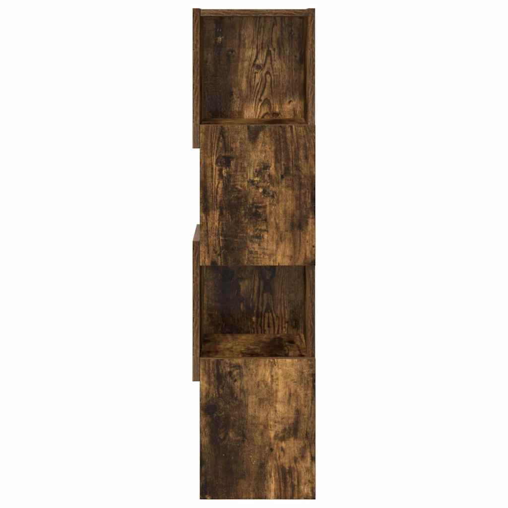Hjørneskap 25,5x25x102cm Konstruert tre Røkt eik