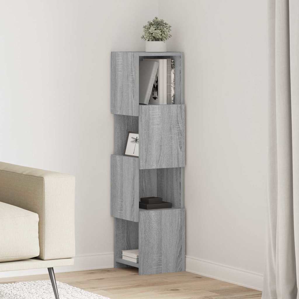 Hjørneskap Grå Sonoma 25,5x25x102cm Konstruert tre
