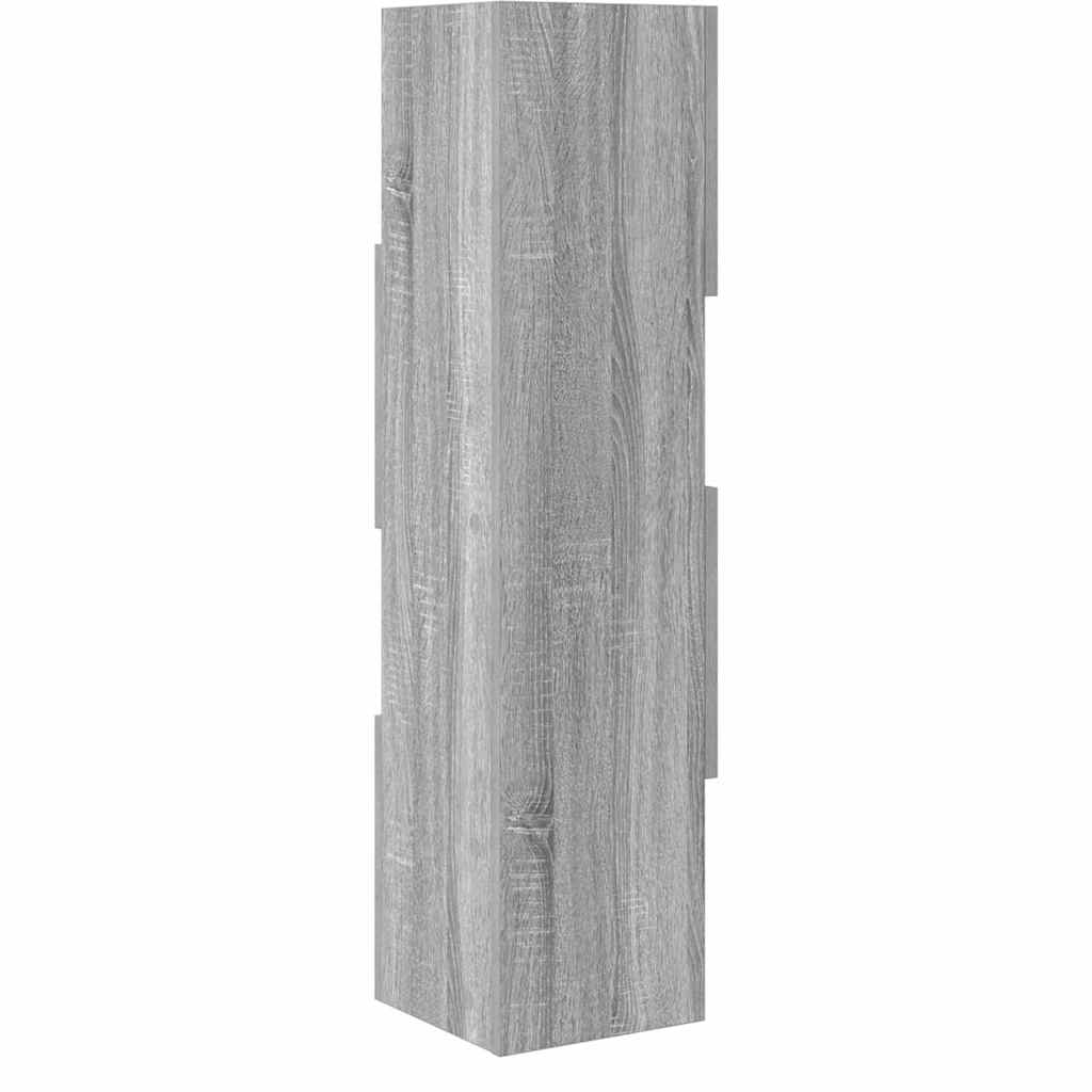Hjørneskap Grå Sonoma 25,5x25x102cm Konstruert tre
