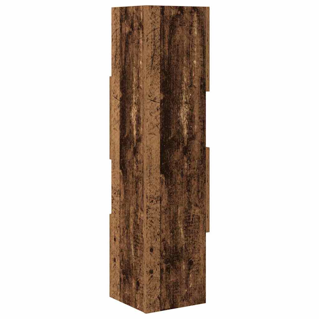 Hjørneskap Gammelt tre 25,5x25x102cm Konstruert tre