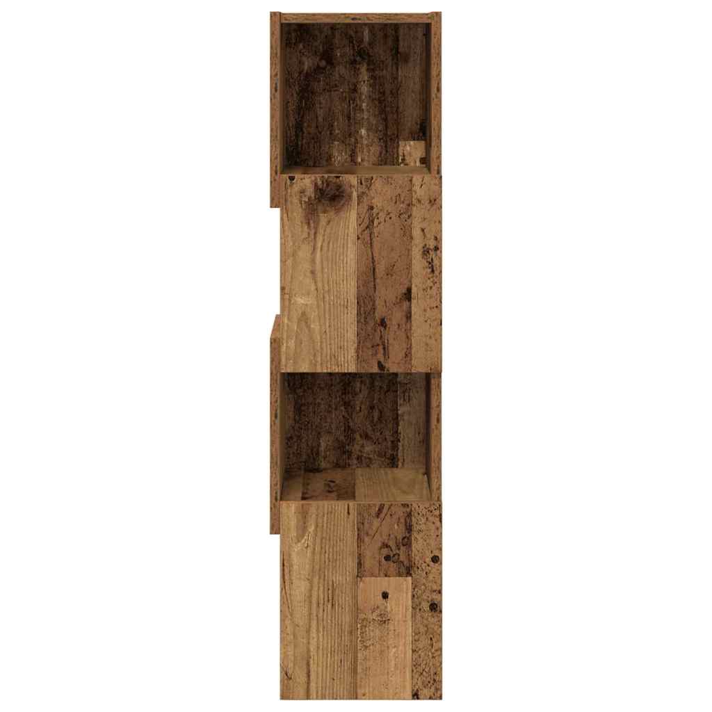 Hjørneskap Gammelt tre 25,5x25x102cm Konstruert tre