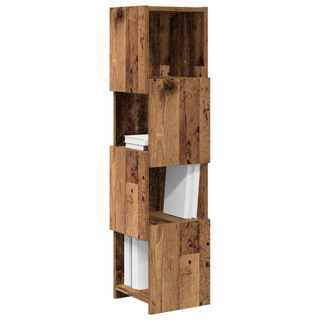 Hjørneskap Gammelt tre 25,5x25x102cm Konstruert tre