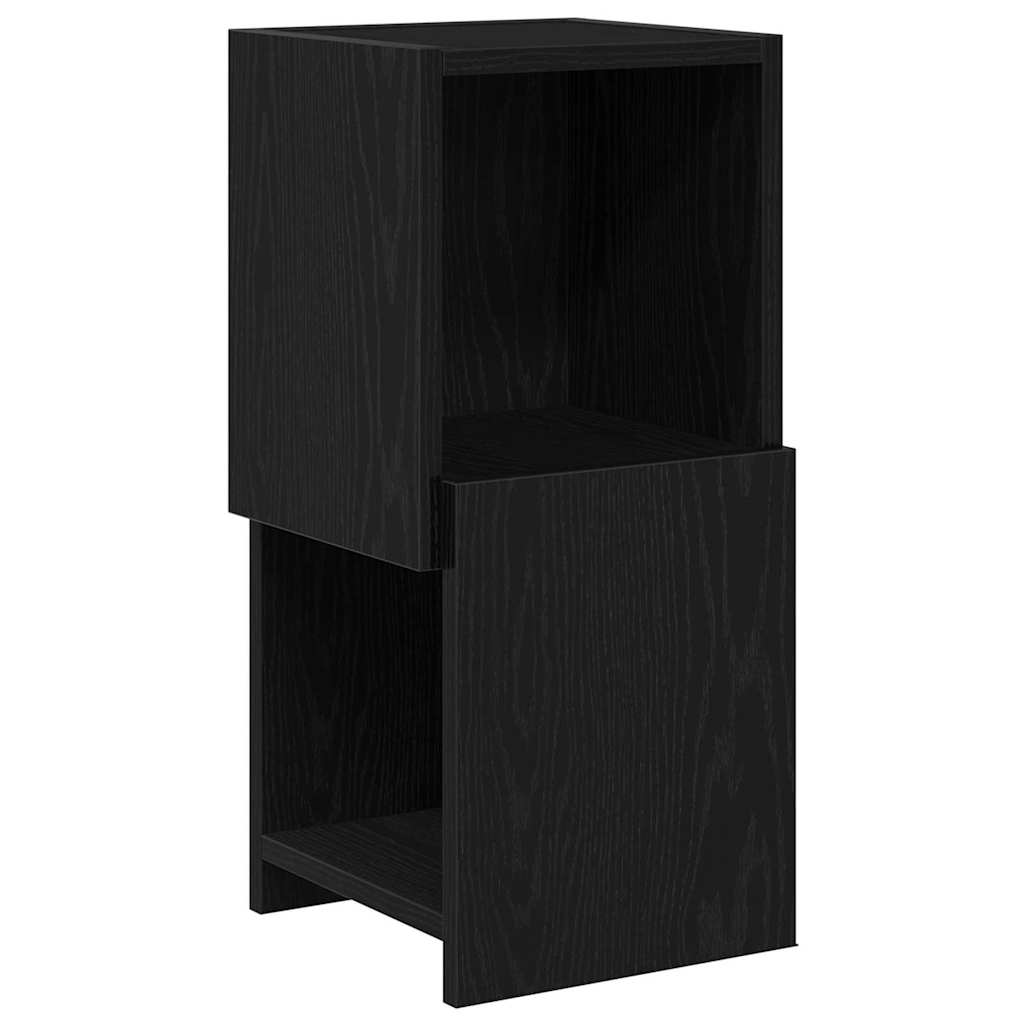 Hjørneskap Svart Eik 25,5x25x55cm Konstruert tre