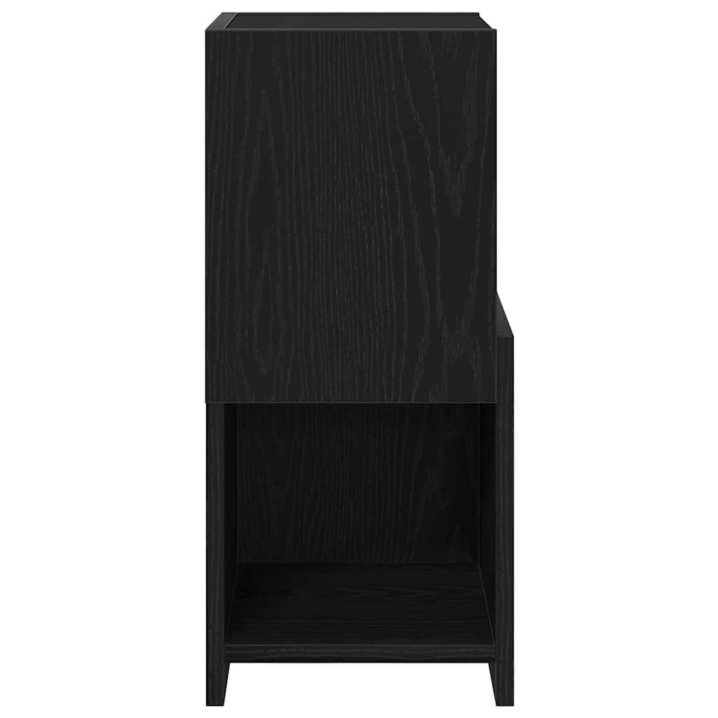 Hjørneskap Svart Eik 25,5x25x55cm Konstruert tre