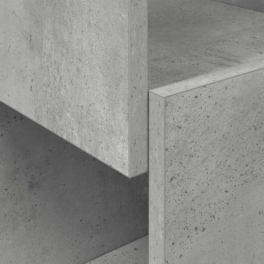 Hjørneskap Betonggrå 25,5x25x55cm Konstruert tre