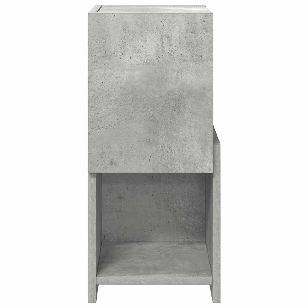 Hjørneskap Betonggrå 25,5x25x55cm Konstruert tre