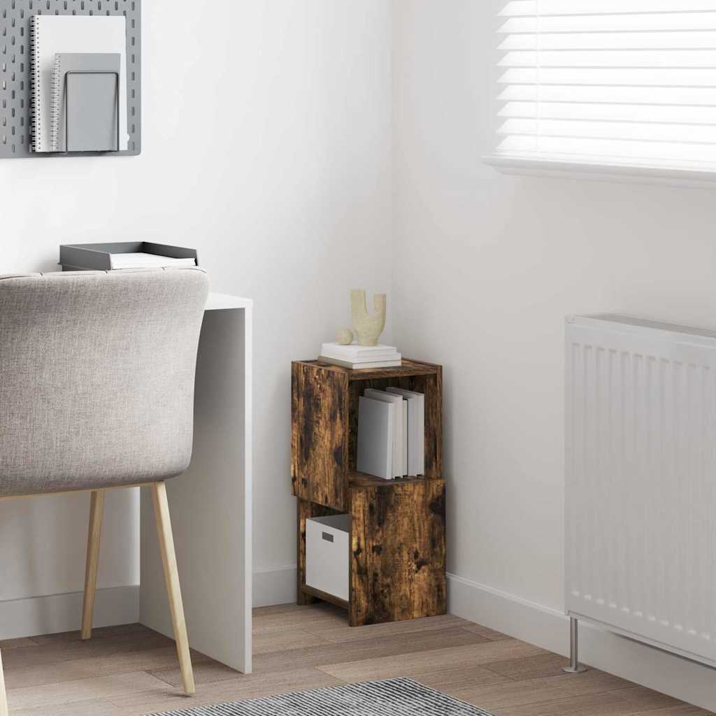 Hjørneskap Røkt eik 25,5x25x55cm Konstruert tre