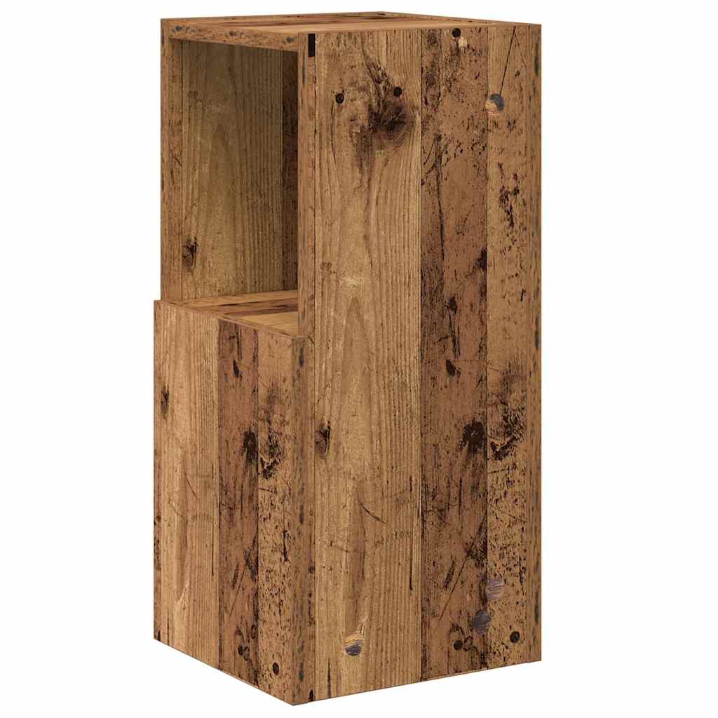 Hjørneskap Gammelt tre 25,5x25x55cm Konstruert tre