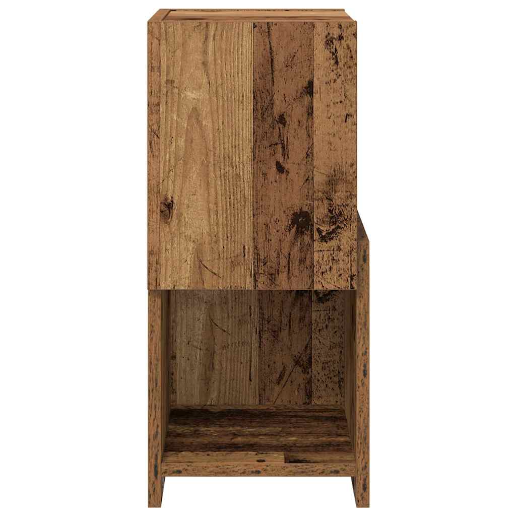 Hjørneskap Gammelt tre 25,5x25x55cm Konstruert tre