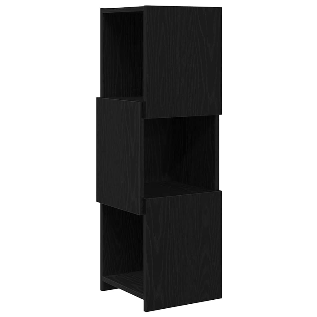 Hjørneskap Svart Eik 30,5x30x95cm Konstruert tre